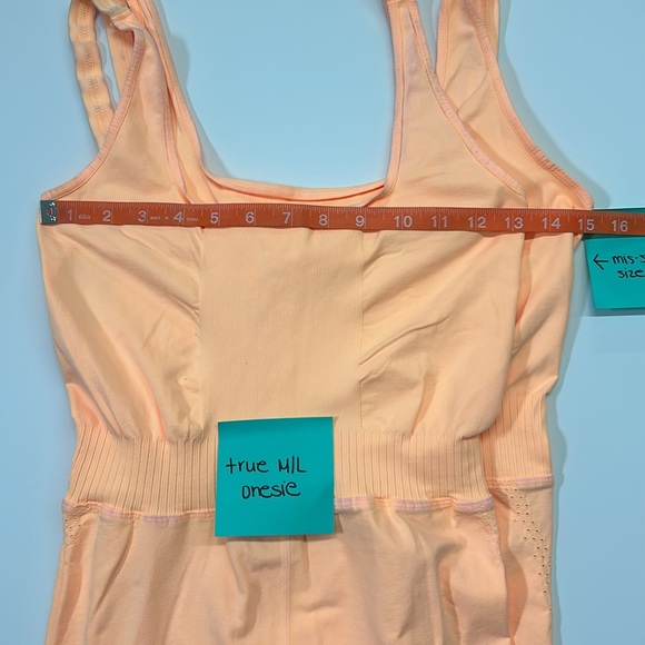 FP Movement Free People Good Karma Onesie Peach XL NWOT - Picture 9 of 13